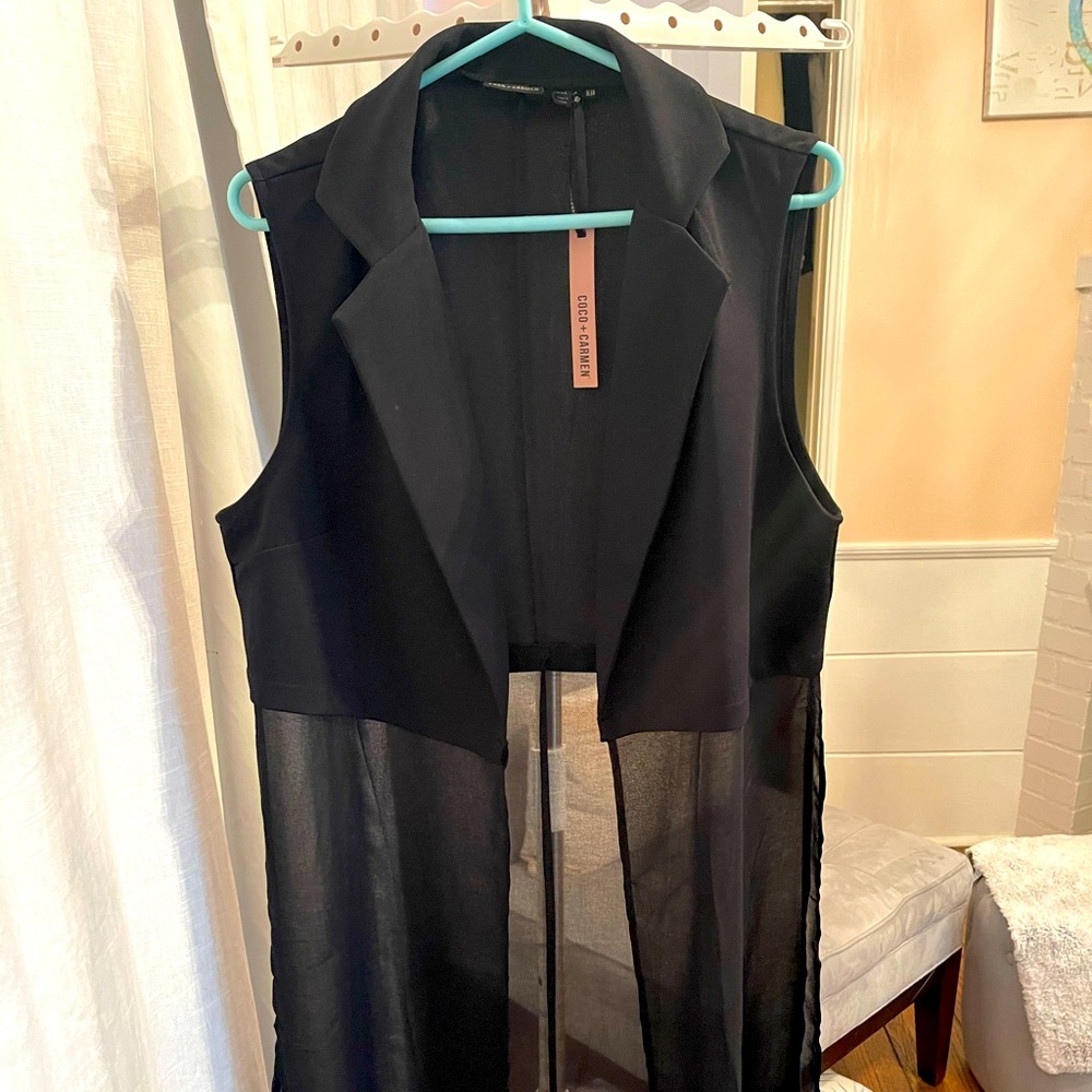 Coco + Carmen Sheer Vest